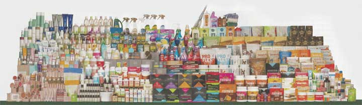 Melaleuca manufactures over 400 products